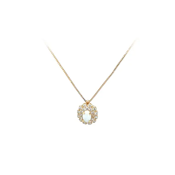 Vòng cổ vàng đính đá zircon