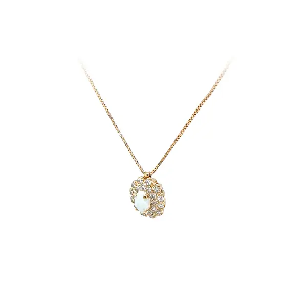 Vòng cổ vàng đính đá zircon