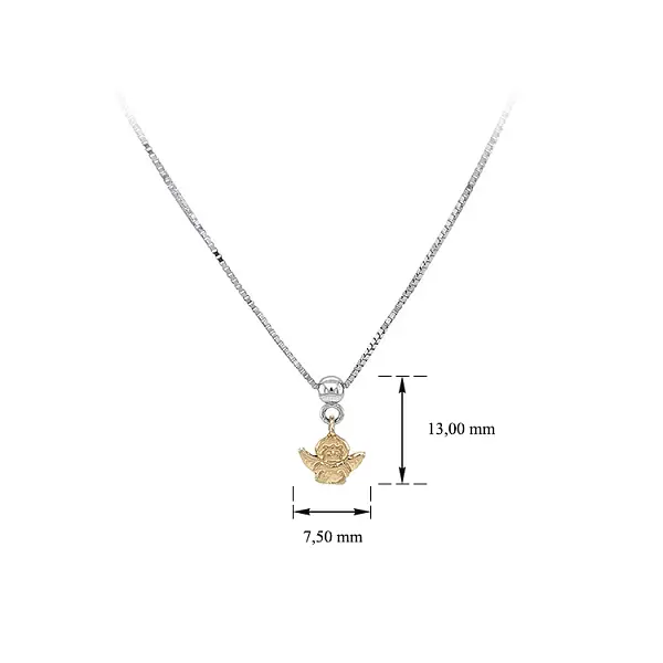 Vòng cổ Thiên thần bằng vàng kết hợp