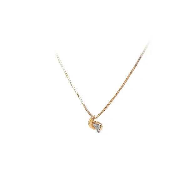 Vòng cổ vàng đính đá zircon