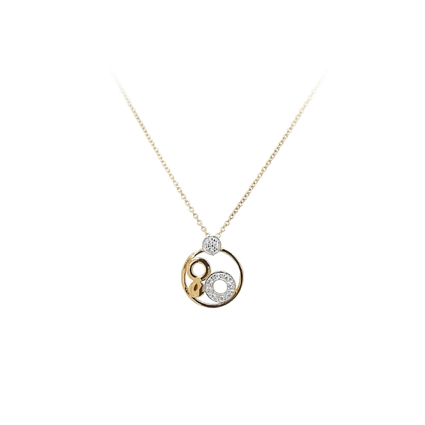 Vòng cổ vàng đính đá zircon