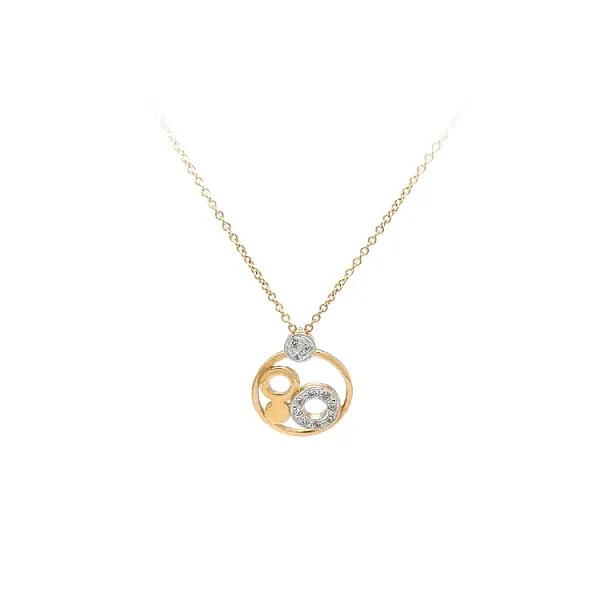 Vòng cổ vàng đính đá zircon