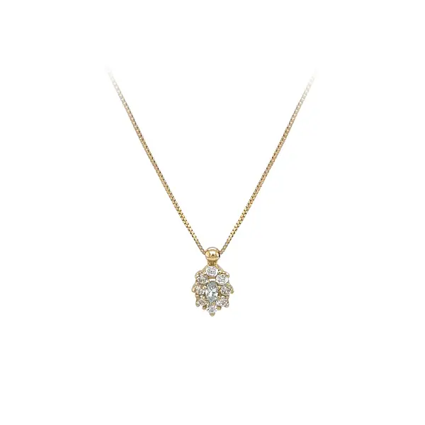 Vòng cổ vàng đính đá zircon