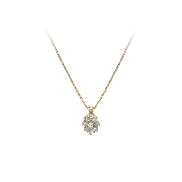 Vòng cổ vàng đính đá zircon