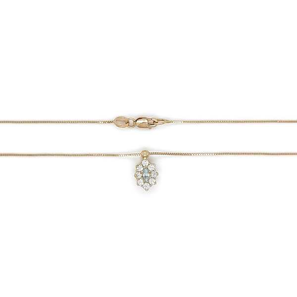 Vòng cổ vàng đính đá zircon