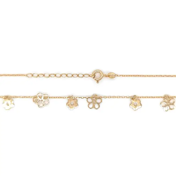 Vòng cổ hoa cho phái nữ bằng vàng