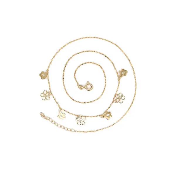 Vòng cổ hoa cho phái nữ bằng vàng