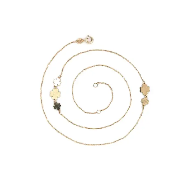 Vòng cổ hoa cho phái nữ bằng vàng