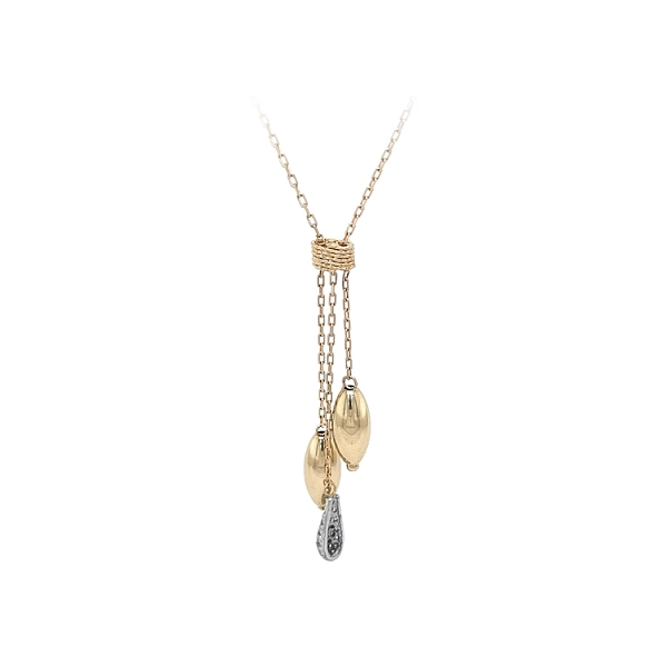 Vòng cổ đính đá zirconia bằng vàng