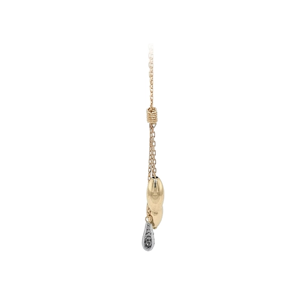 Vòng cổ đính đá zirconia bằng vàng