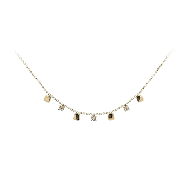 Vòng cổ vàng đính đá zircon