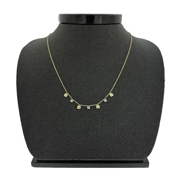 Vòng cổ vàng đính đá zircon