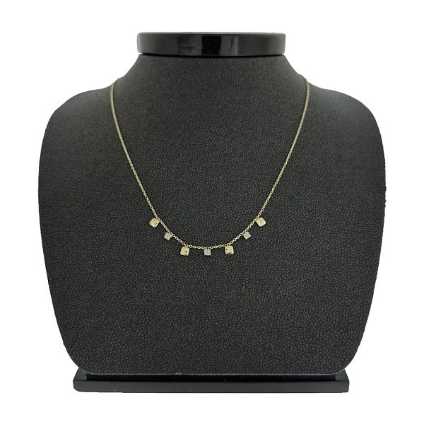 Vòng cổ vàng đính đá zircon
