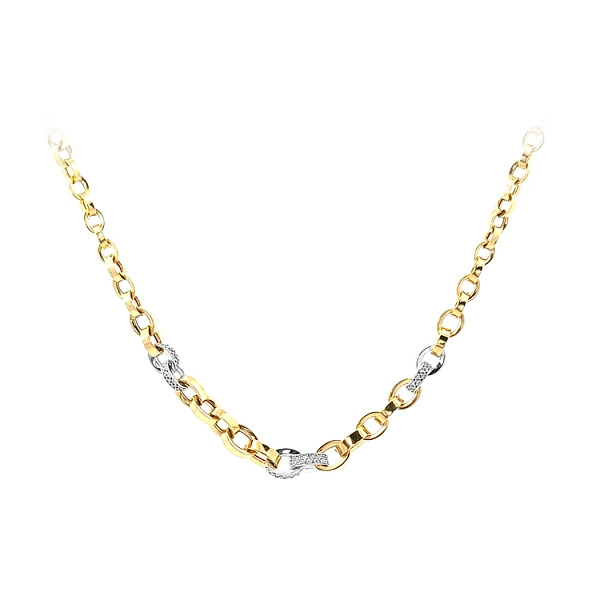 Vòng cổ đính đá zircon trong vàng