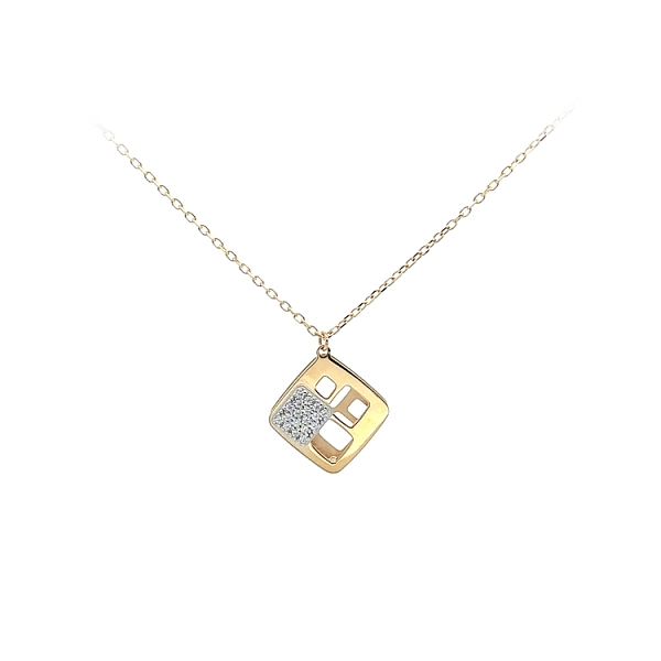 Vòng cổ vàng đính đá zircon
