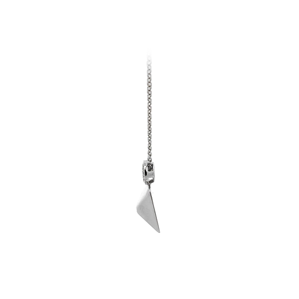 Vòng cổ với đá zircon trắng và vàng trắng