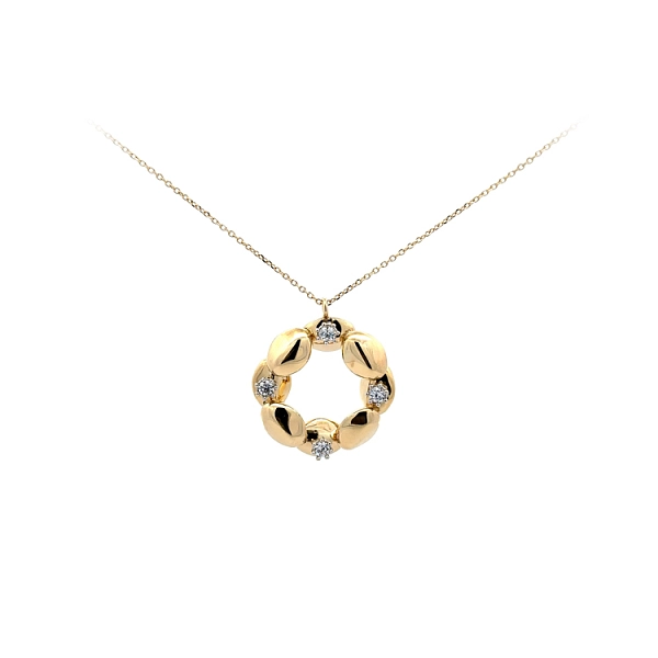 Vòng cổ vàng đính đá zircon