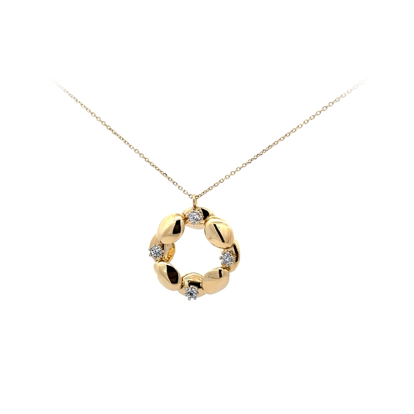 Vòng cổ vàng đính đá zircon