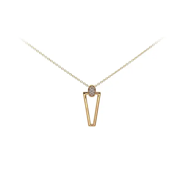 Vòng cổ vàng đính đá zircon