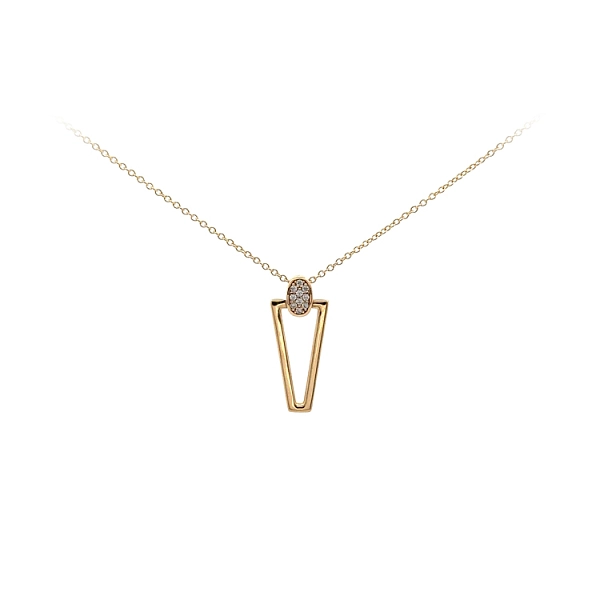 Vòng cổ vàng đính đá zircon