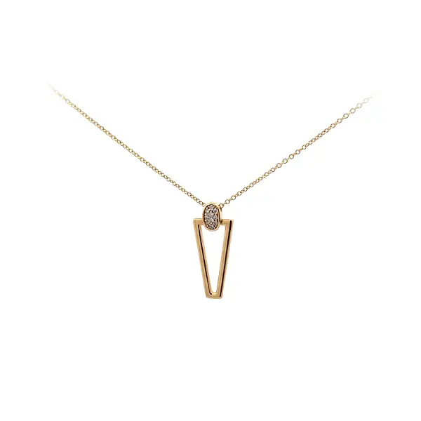 Vòng cổ vàng đính đá zircon