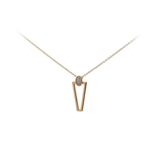 Vòng cổ vàng đính đá zircon