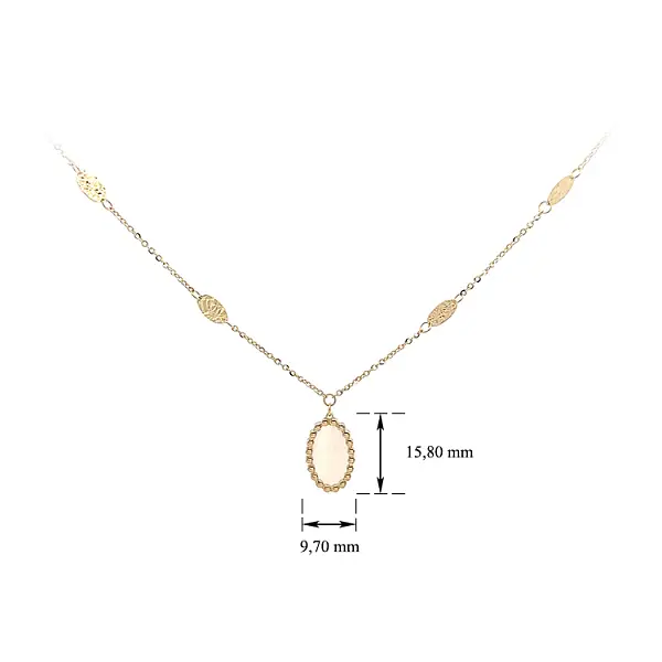 Vòng cổ vàng đính ngọc trai