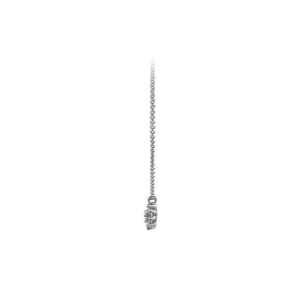 Vòng cổ với đá zircon trắng và vàng trắng