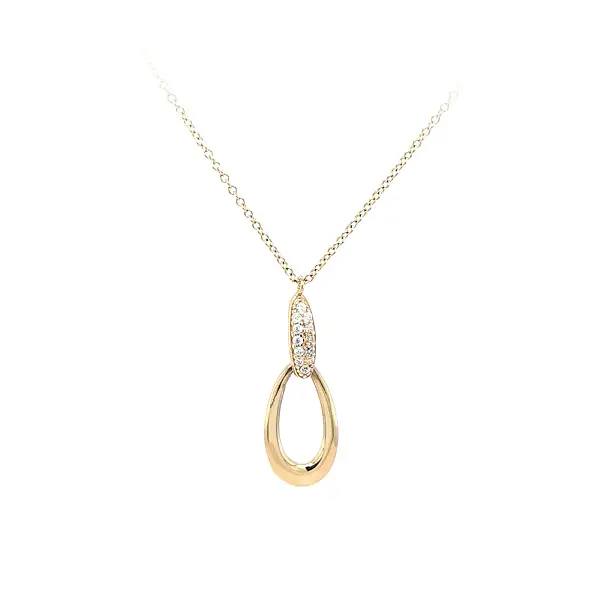 Vòng cổ vàng đính đá zircon