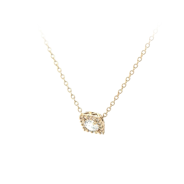 Vòng cổ vàng đính đá zircon