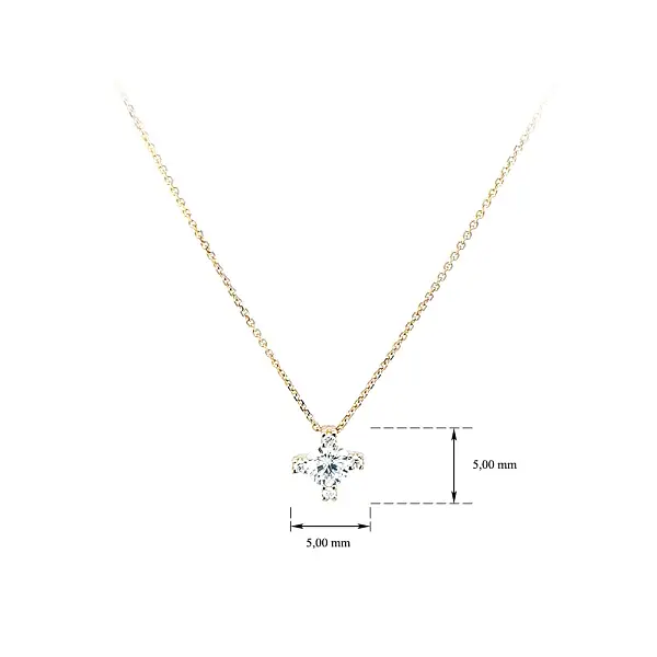 Vòng cổ vàng đính đá zircon