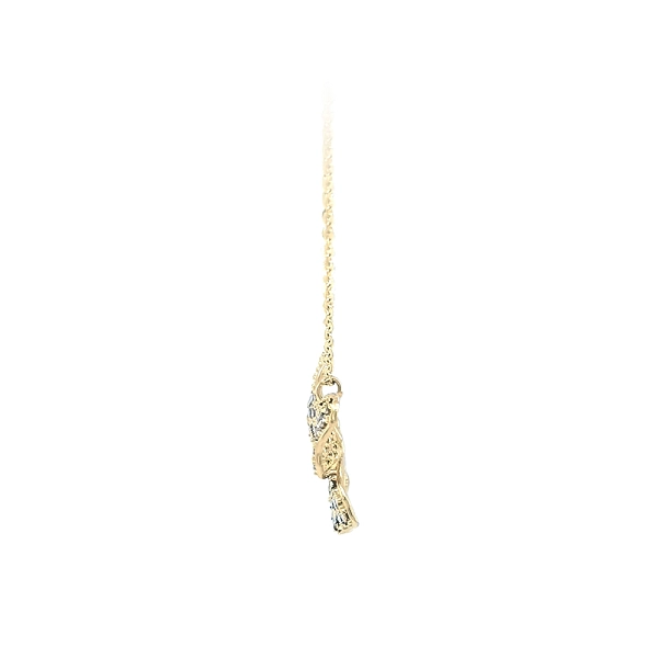 Vòng cổ bướm vàng đính đá zirconia