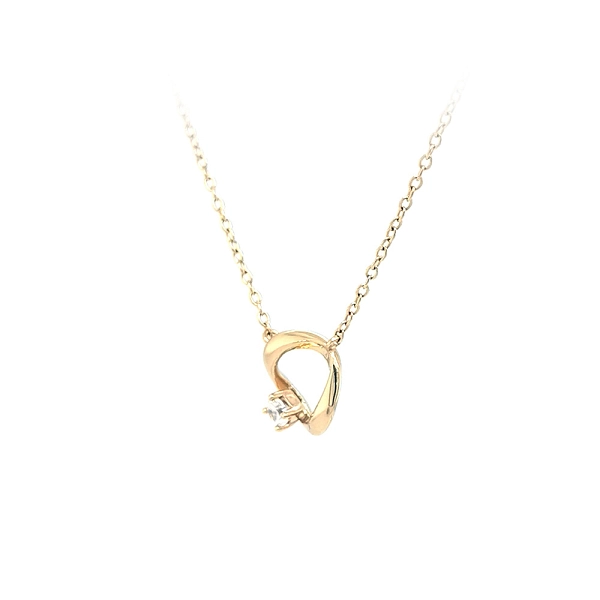 Vòng cổ vàng đính đá zircon