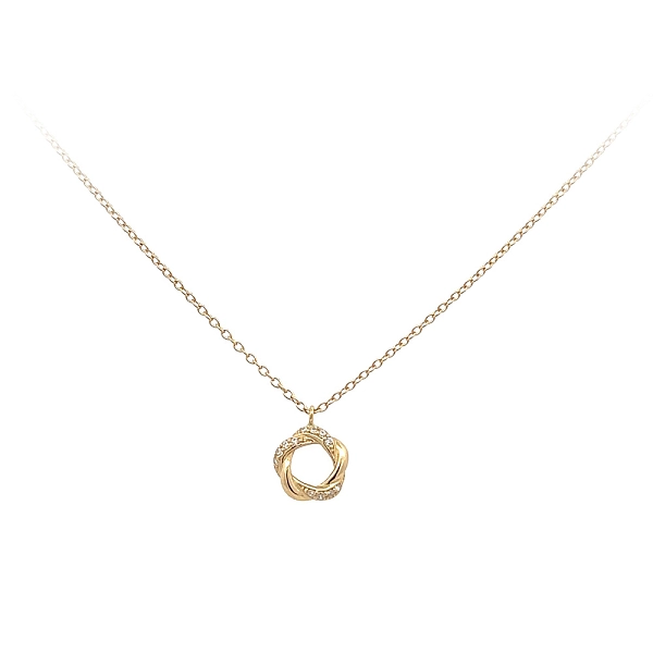 Vòng cổ vàng đính đá zircon