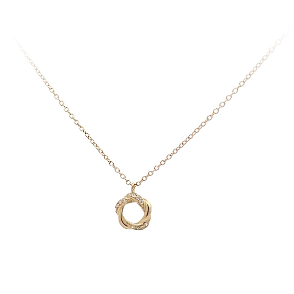 Vòng cổ vàng đính đá zircon