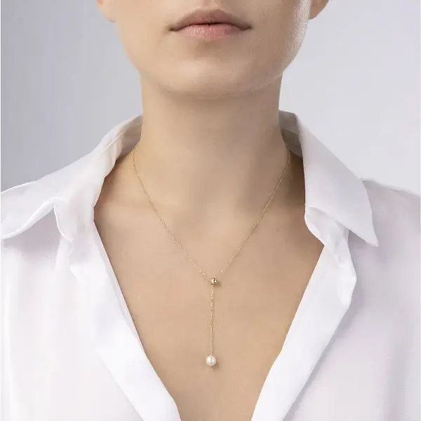 Vòng cổ vàng đính ngọc trai