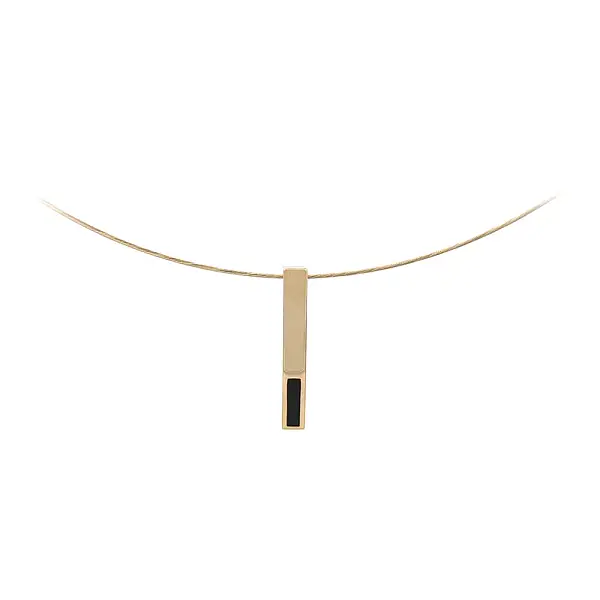 Vòng cổ vàng với men sứ