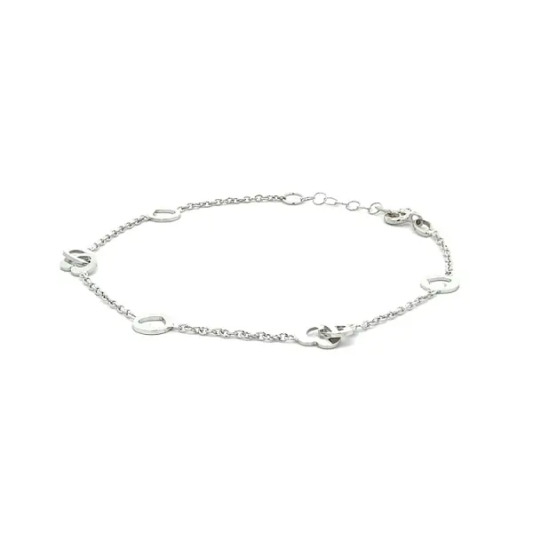 Dây chuyền vàng trắng hình trái tim