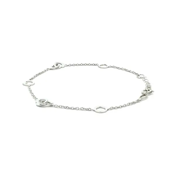 Dây chuyền vàng trắng hình trái tim