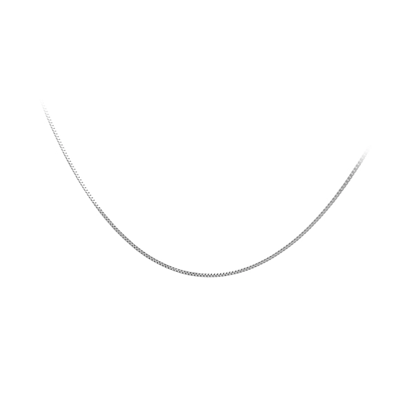 Dây chuyền hình khối vuông White Gold - Khối vuông