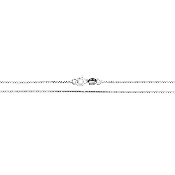Dây chuyền hình khối vuông White Gold - Khối vuông