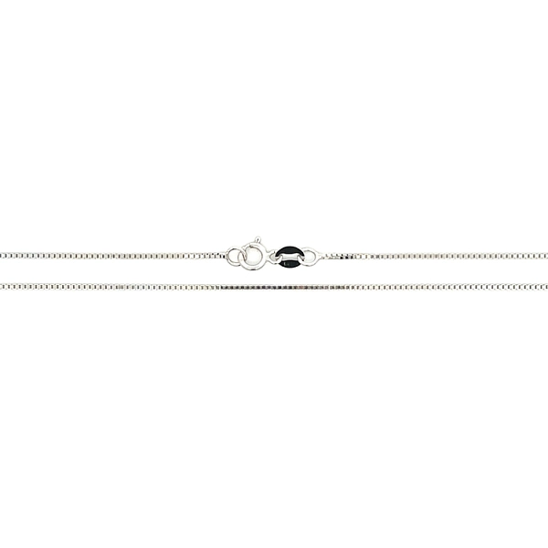 Dây chuyền hình khối vuông White Gold - Khối vuông