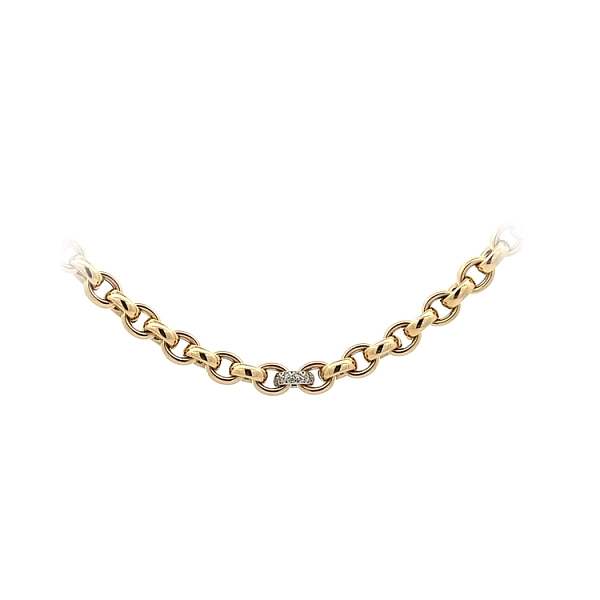 Vòng cổ vàng đính đá zircon
