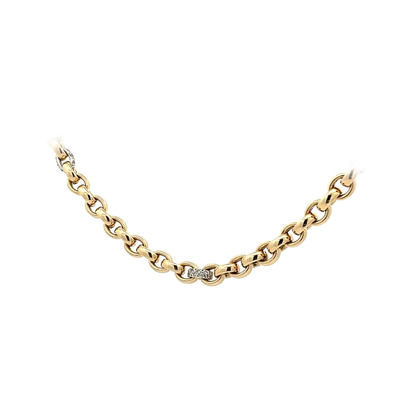 Vòng cổ vàng đính đá zircon