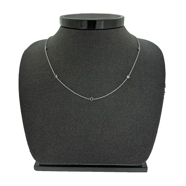 Dây chuyền vàng đính đá màu