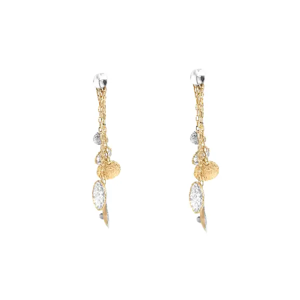 Vòng tai đeo chảy vàng kết hợp