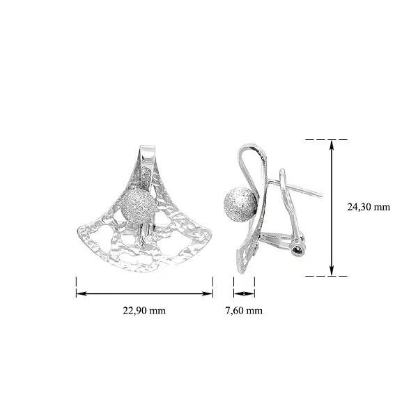Vòng tai vàng trắng cho phái nữ