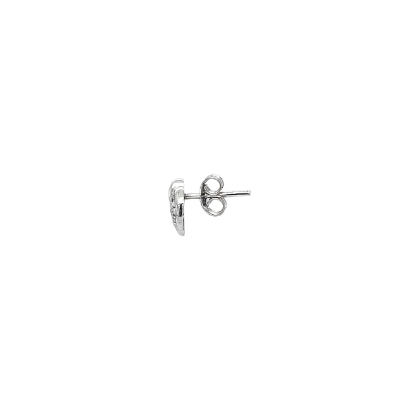 Vòng tai voi trắng vàng với đá zircon lấp lánh