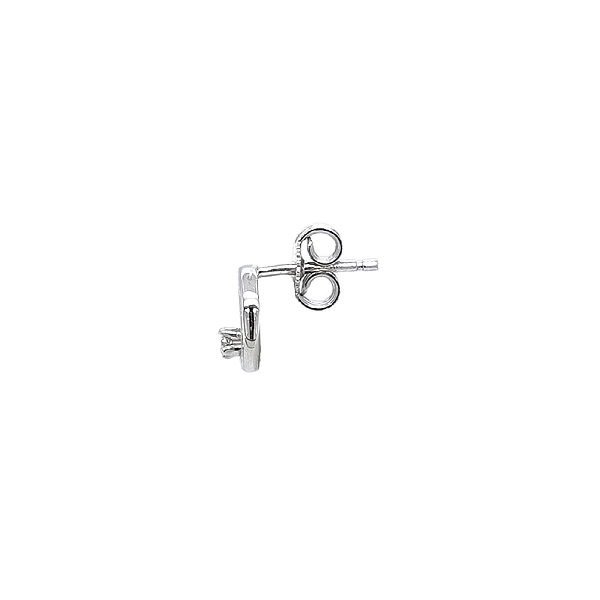Khuyên tai hình trăng với đá zircon
