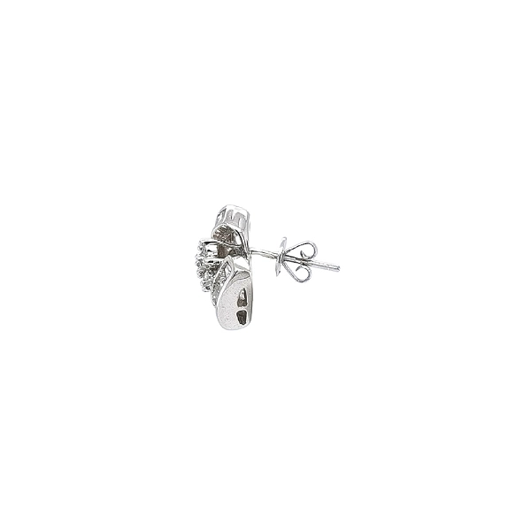 Vòng tai vàng trắng sang trọng đính đá zircon